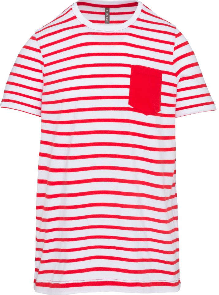 White/Red Stripe